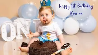 Happy 1st Birthday Koa (cake smash)