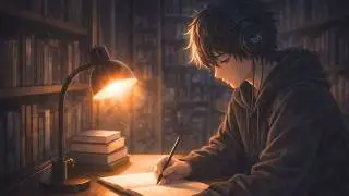 Late Night Library Lofi 📚 Deep Focus Music for Studying Alone (25 Minutes)