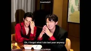 JiangHeng&LiPeien Cut With Eng Sub/A Round of Food Review?They R Trying Milk Skin Tanghulu This Time