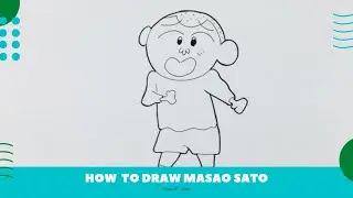 How to Draw Masao Sato Easy | Crayon Shin-Chan