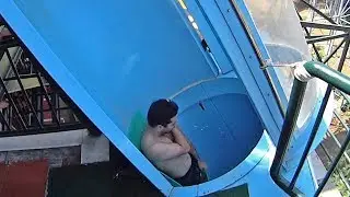 Dangerous Loop Water Slide at Adaland