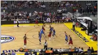 Stefan Peno great 3-pointer! - FC Barcelona Lassa vs. Oklahoma City Thunder 89-92 - 05/10/2016