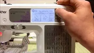 Touch Screen Embroidery Control Functions Brother SE400 Embroidery and Sewing Machine (beginner)