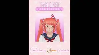 The evolution portrait of  Osana Najimi | Yandere Simulator #shorts  #short