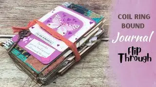 (SOLD) Coil Ring Bound Junk Journal Flip Through