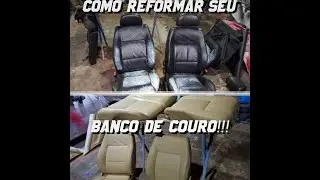 REFORMANDO BANCO DE COURO! (Refazendo o interior do Golf GTI MK4)