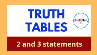 How to construct truth tables with two and three statements | Logic Simplified
