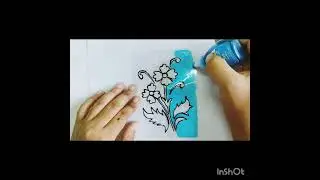 🎨🖌️Glass painting😍||❤Glass painting on OHP sheet🎨🖌️#shorts#art#drawing#video#viral#painting#easy