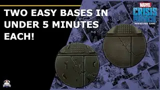 Two Styles of Marvel Crisis Protocol Bases that take less than 5 mins each!