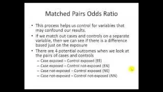 Calculating Matched Pairs Odds Ratio