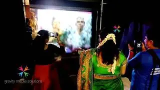 FOG SCREEN & INTERACTIVE FLOOR PROJECTION AT Raghavendra Kalyana Mandapam  Kodambakkam  9840550814