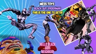 FORGET HASBRO, BUY THE KNOCK OFF!!! Mess Toys Black Suit Spiderman #spiderman #actionfigures