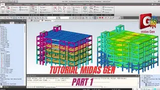 TUTORIAL MIDAS GEN - MODELLING GEDUNG 6 LANTAI | TUTORIAL HIGHRISE BUILDING 6 STORY WITH MIDAS GEN