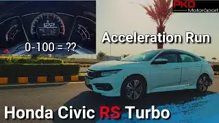 Honda Civic RS Turbo Acceleration Run | 0-100