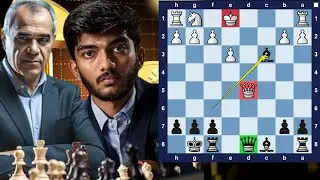 Brilliant Chess Game : 84 By Gukesh Dommaraju vs Garry Kasparov #chessproblems #chess #chesscom 