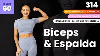 Bíceps & Espalda 💪🏼| Rutina de 45 minutos para brazo💥| Día 6 Mighty-60