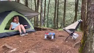 SOLO OVERNIGHT CAMPING IN JUNGLE &ndash; RELAXING IN THE TENT WITH THE SATISFYING SOUND OF NATURE &ndash; ASMR