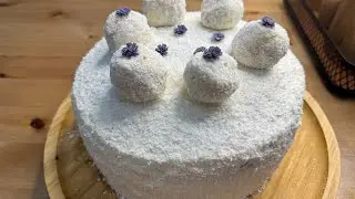 Creamy coconut cake tutorial with great texture: coconut cake in 30 minutes, for beginners