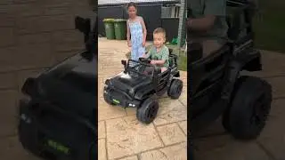 Every Aussie dad dreams of boosting their kid's electric car! #electriccar #dads #boost #fun #kids