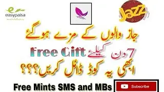 How to use free internet on Mobilink jazz get free Mbs SMS and Minutes By Jazz Free Gift |
