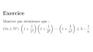 Raisonnement mathématique par Récurrence| Exercice de logique Corrigé | 1bac SM & S_Ex