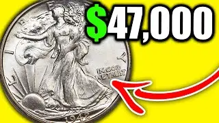 1942 Silver Half Dollar Walking Liberty Coins Worth A LOT of Money!