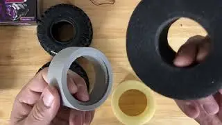 RC Crawler TRX4 TRX4m Axial tire Basics Difference between Foam Dual-foam no foam and cut foams