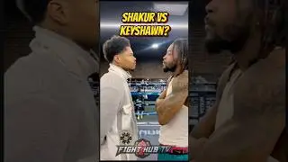 Shakur Stevenson STARES DOWN Keyshawn Davis in FACE OFF; possible fight?