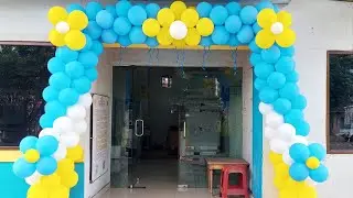Dekorasi balon gate || baloon gate || dekorasi balon di Kantor PLN