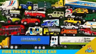 Trucks for Kids Learn Vehicle Names in English Fire Truck, Dump Truck, Garbage Truck #trucks