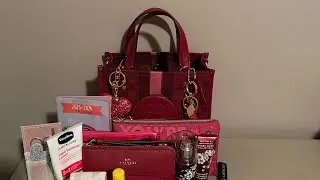 Обзор примерки сумки Coach Dempsey 22 Valentines Edition