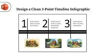 How to Design a Clean 3-Point Timeline Infographic in PowerPoint (With Images)