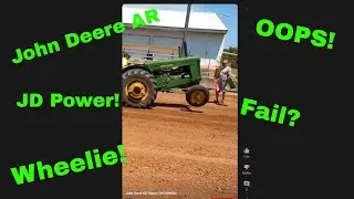 John Deere AR Tractor Pull (Wheelie) #shorts #tractor #tractorvideo