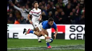 Matteo Minozzi scores incredible try after 80 metre break! | NatWest 6 Nations