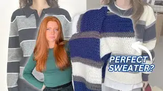crocheting my dream sweater from scratch instead of buying it (round 2)