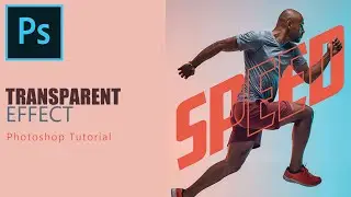 Transparent text effect in Photoshop | Photoshop tutorial