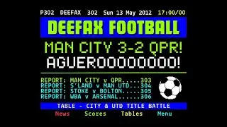 Retro Football News (2012): Aguero Goal v QPR Seals Man City's First Premier League Title!