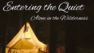 Alone in the wilderness | Finding Solitude in my Esker Arctic Fox Hot Tent | High Winds & Snowstorms