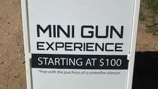 Shooting a #Minigun #fullauto #automatic #quietinthecapital #capitalarmory #military #2a #slowmotion
