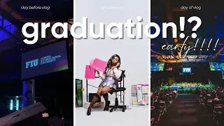 COLLEGE GRADUATION VLOG : (I gradudated early!!!) ceremony, and more!