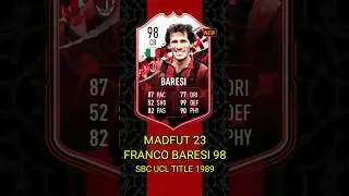 Franco Baresi 98 Sbc Ucl Title 1989 | Madfut 23 Sbc Solution #shorts #shortsvideo #baresi #madfut23