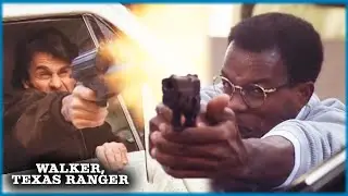 Trivette Gets Into His First Shootout | Walker, Texas Ranger
