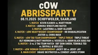 cOw Abrissparty – 08.11.2025 – Schiffweiler, Saarland - Wrestling Event