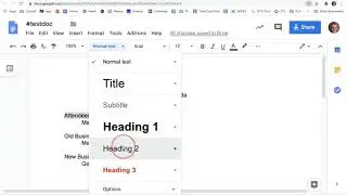 Formatting Text in Google Docs