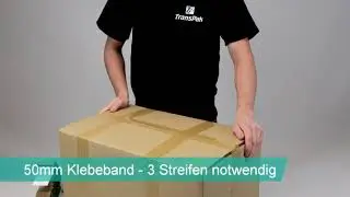 Anwendung 50mm vs. 75mm Klebeband bei schweren Kartons