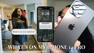 WHAT'S ON MY IPHONE 14 PRO 📲 | IOS 16 + Content creator apps