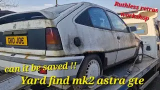 Collecting another classic yard find. Vauxhall astra gte, can it be saved or is she a part's car !!