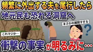 真夜中に何度も不在になる夫→ある日、外出する夫を追いかけたら、地元の人々も恐れる洞窟に！→夫の驚くべき真実が明らかに…