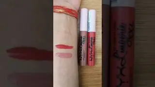 NYX Lingerie XXL matte lipsticks review 😱😱#lipstickshorts  #trendingshorts #youtubeindia#reviews