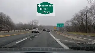 ⁴ᴷ⁶⁰ Driving Hutchinson River Parkway from New Rochelle, NY to Connecticut State Line